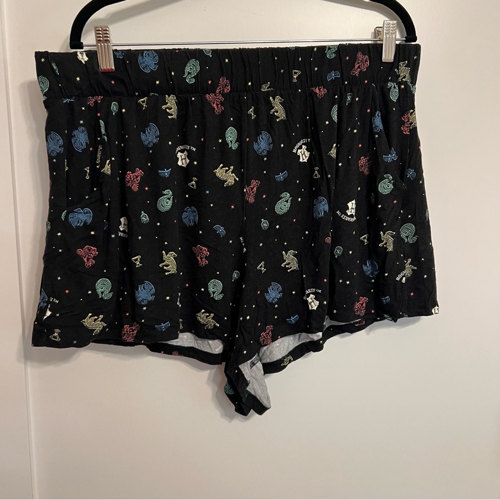 Torrid Harry Potter Pajama Shorts with Colorful Print & Pockets